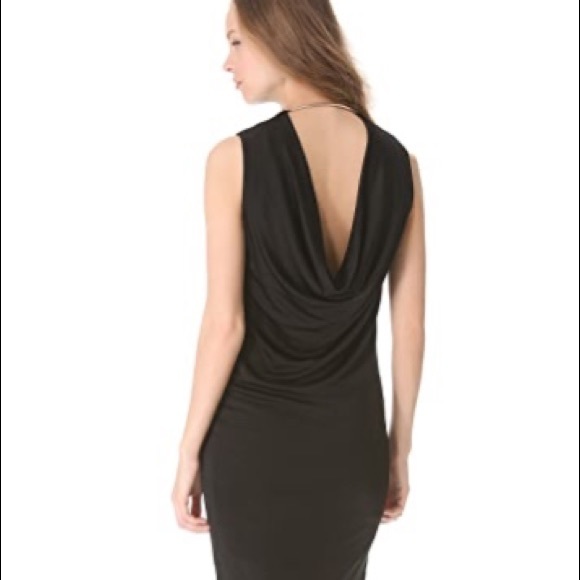 T by Alexander Wang drape back dress